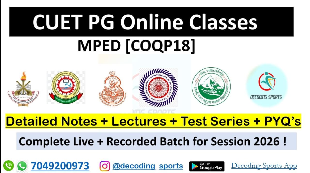 CUET PG MPEd New Batch 2026. [COQP18]