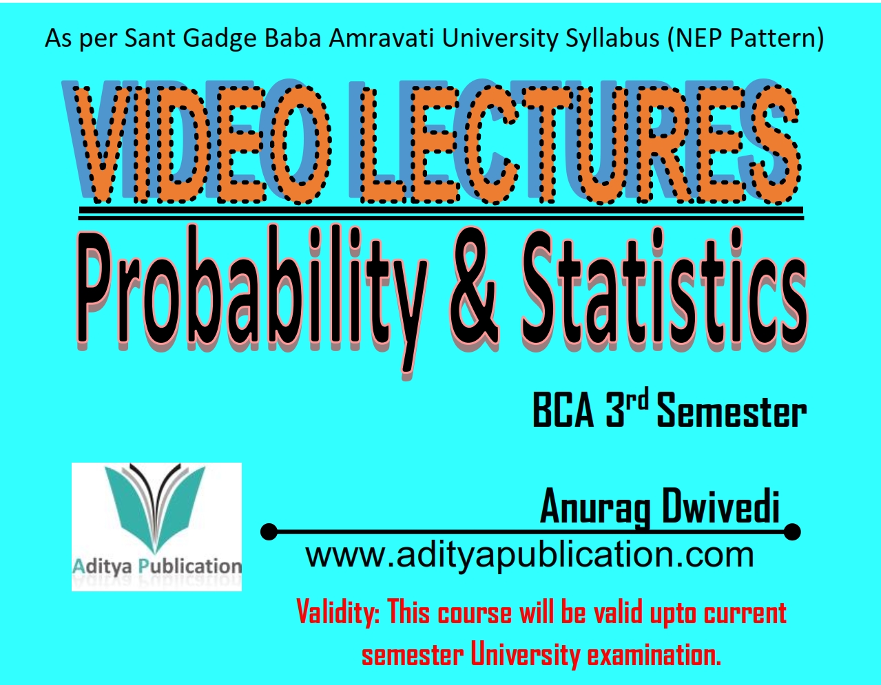 PROBABILITY & STATISTICS BCA NEP SEM 3 VIDEO LECTURES VL