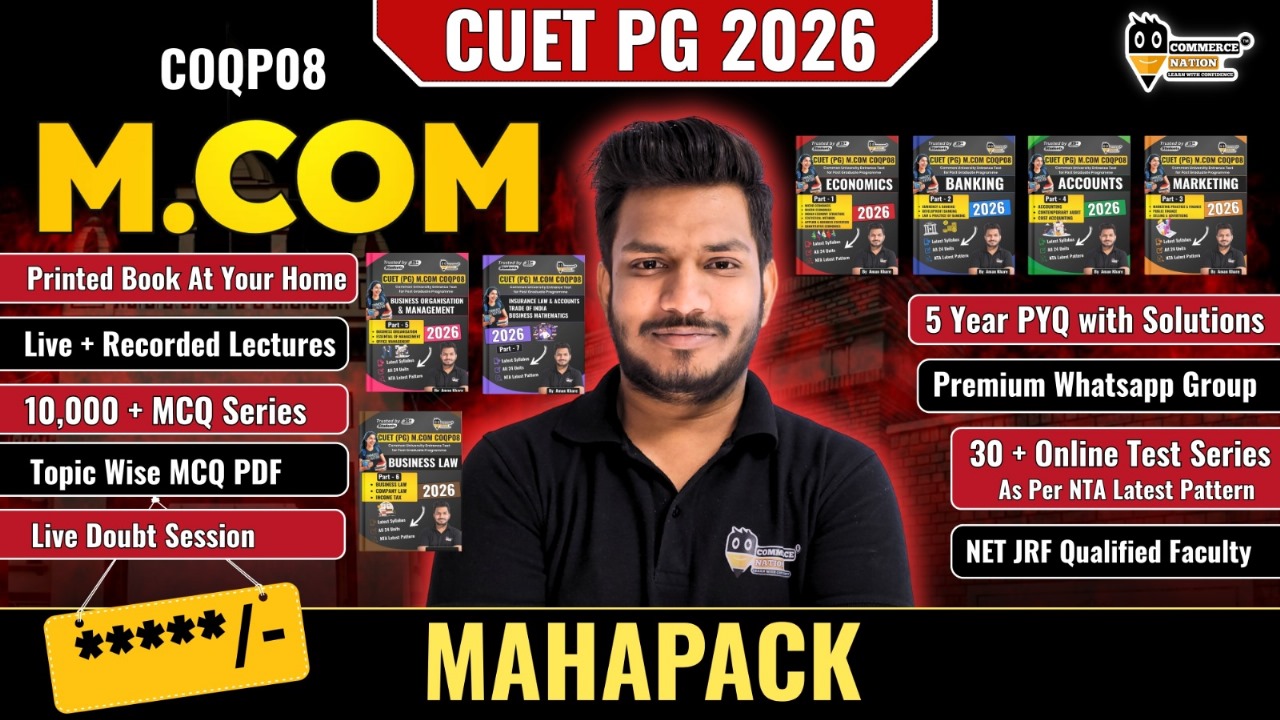 CUET PG 2026 M.COM (COMMERCE) MahaPack