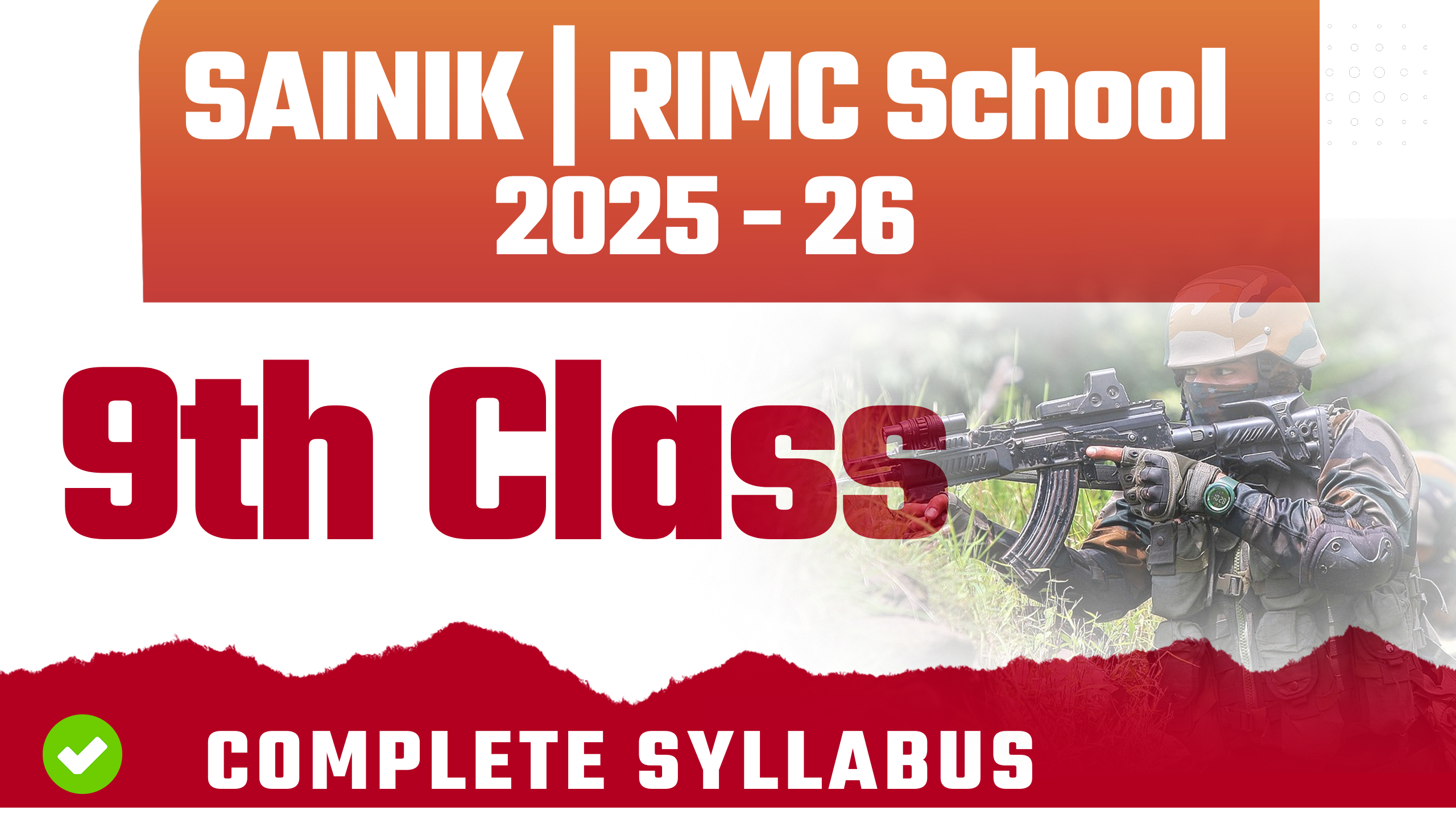 9th Class Sainik School Entrance 2025