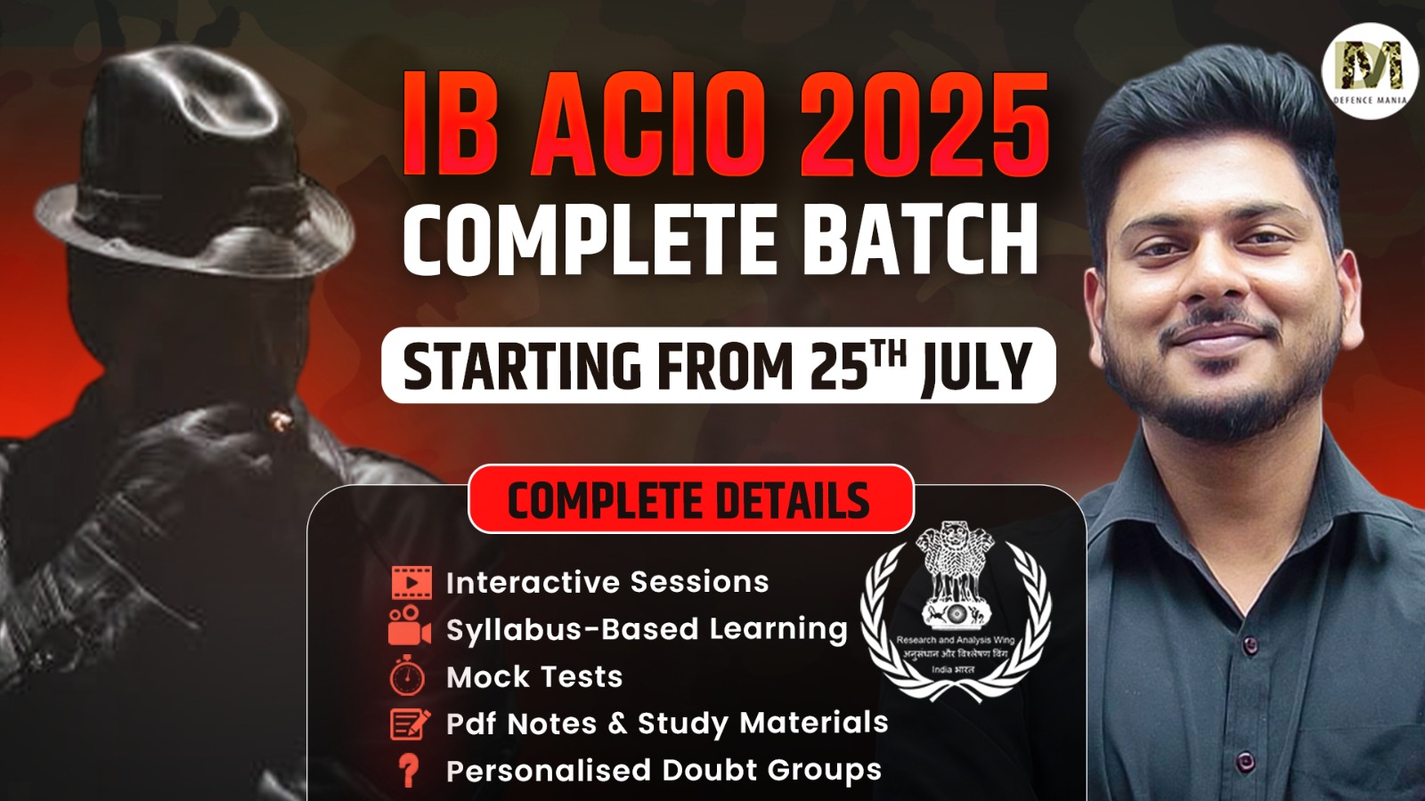 IB ACIO 2025 Complete Batch