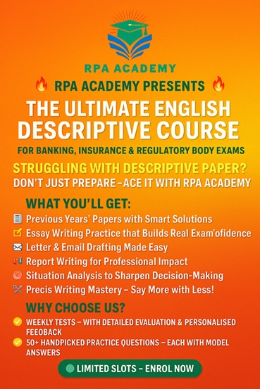 THE ULTIMATE ENGLISH DESCRIPTIVE COURSE For Banking, Insurance & Regulatory Body Exams