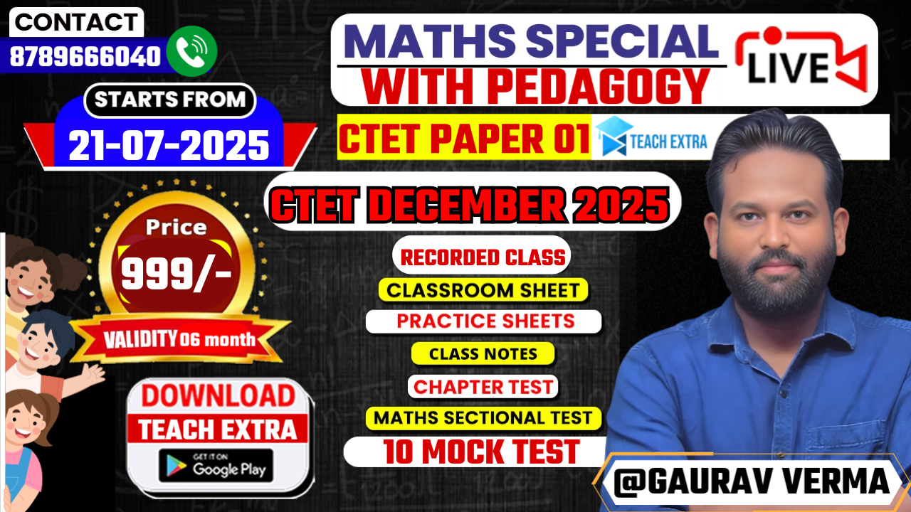 MATH FOR CTET DECEMBER 2025