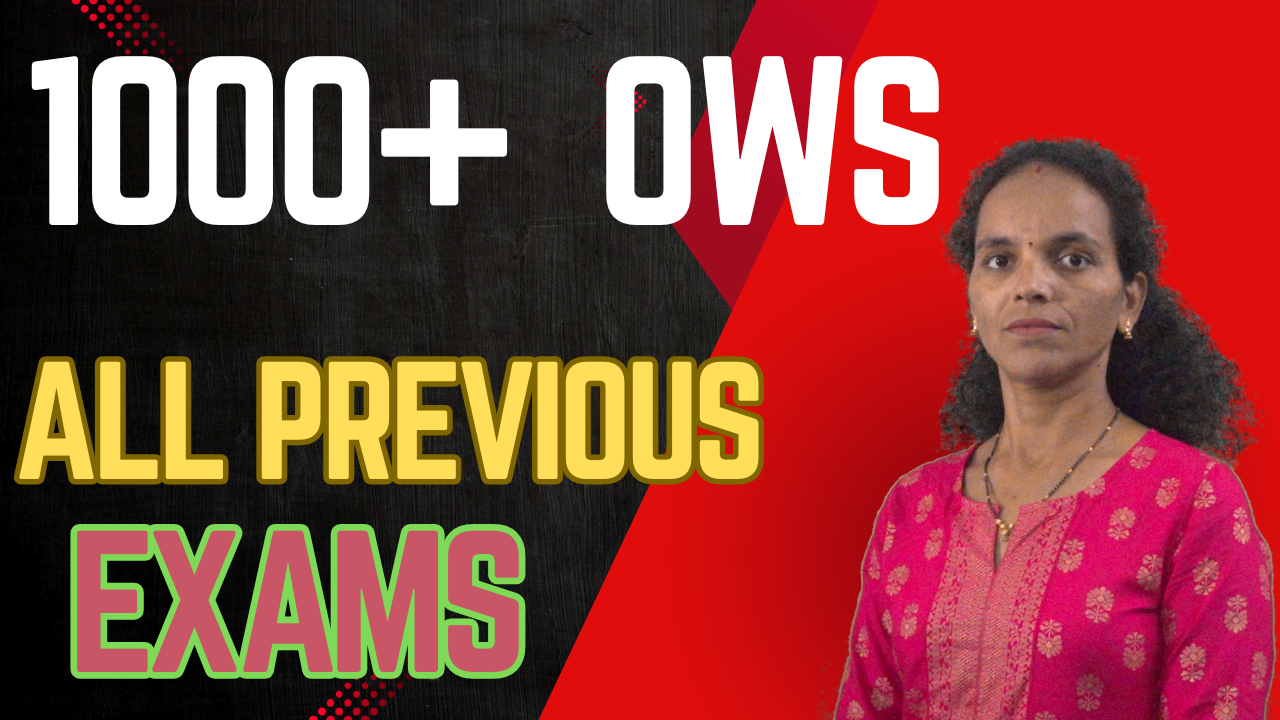 1000 OWS (asked in Exams)