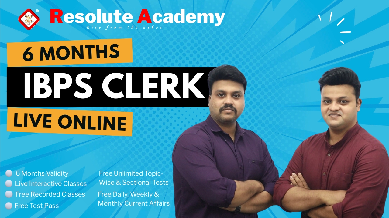 TOP-GUN IBPS CLERK LIVE ONLINE COURSE (6 MONTHS VALIDITY)