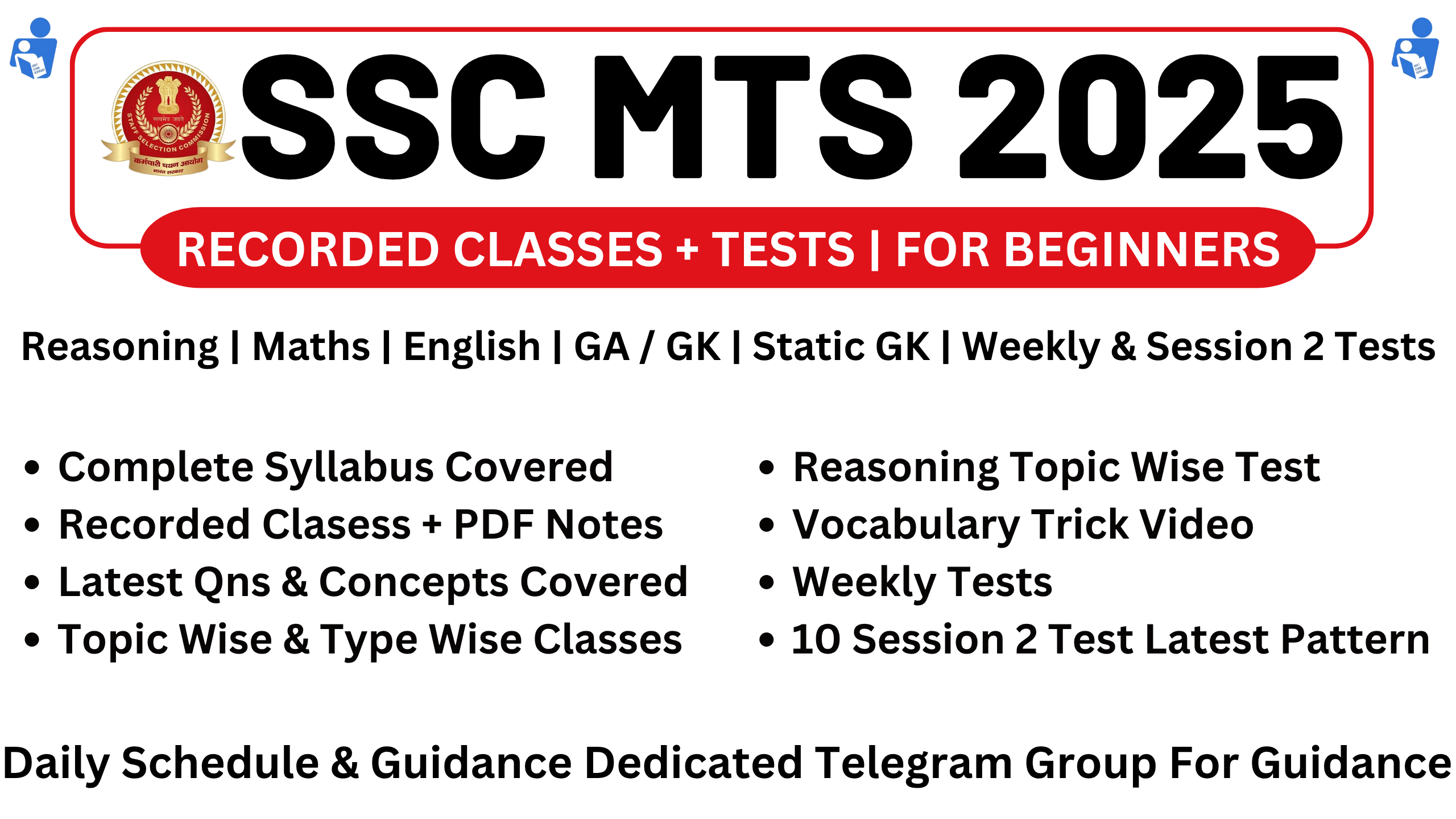 SSC MTS 2025 Achiever Batch 