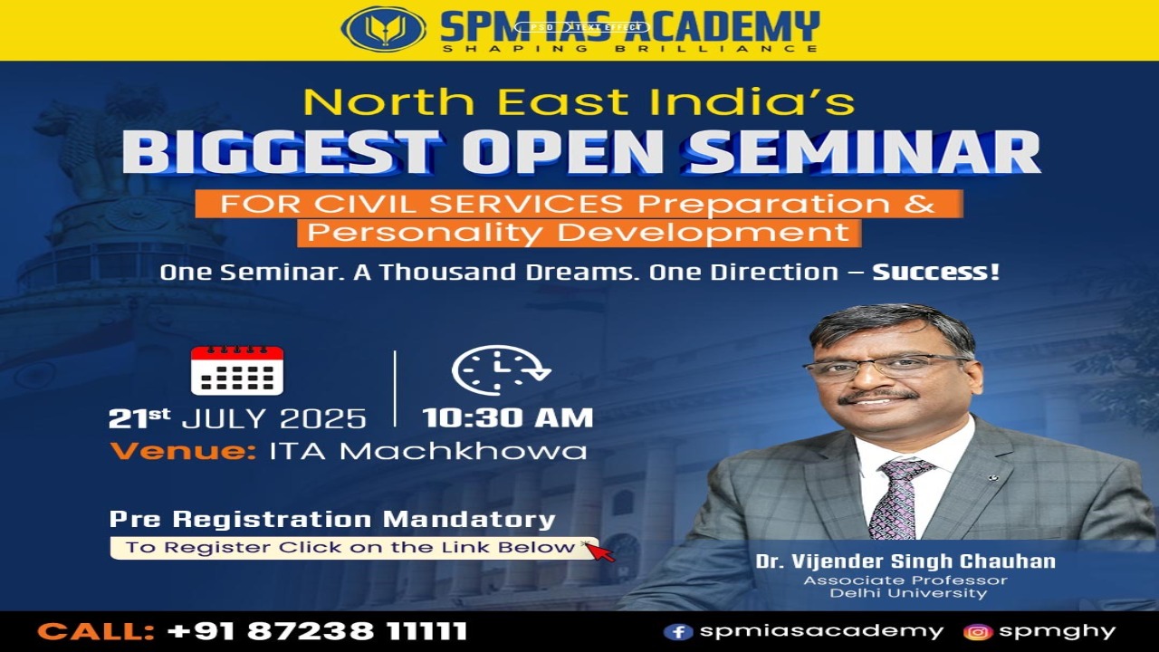 Seminar 2025: In the Presence of Excellence – Dr. Vijender Singh Chauhan