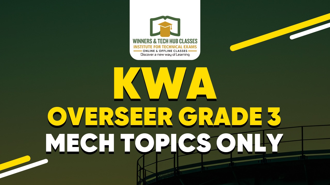 KWA GRADE 3 - MECH TOPICS ONLY