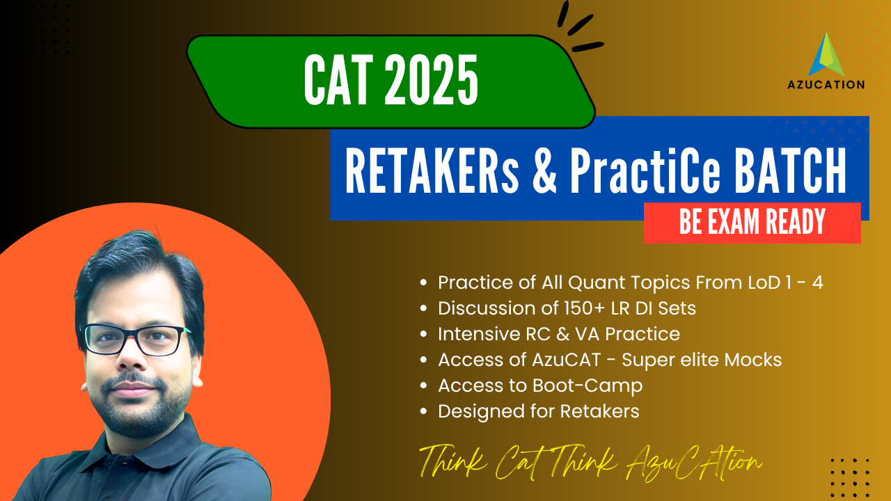 CAT 2025 Retakers - Perfect Practice