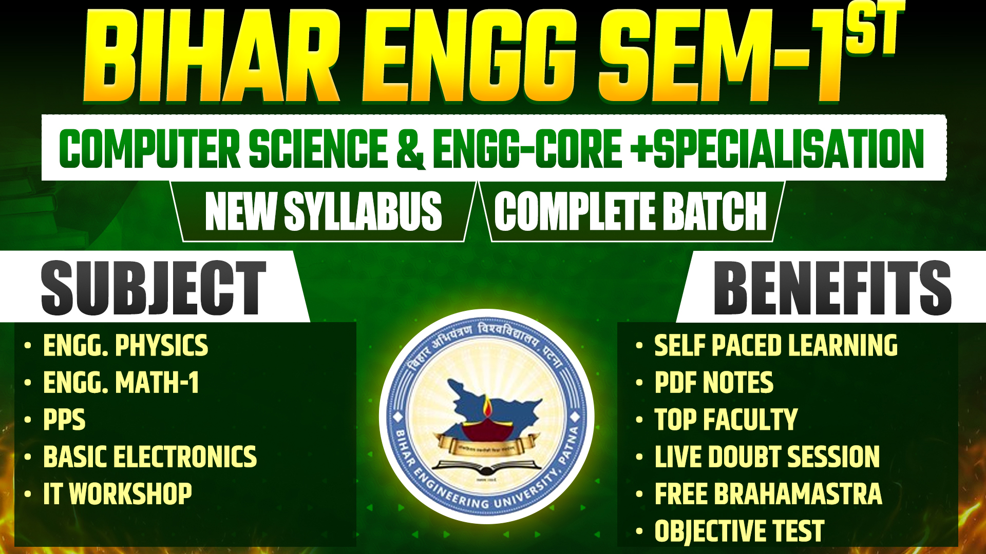 1ST SEM COMPUTER SCIENCE ENGG. CORE+SPECIALISATION