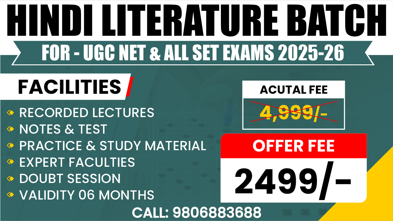 UGC NET & SET Hindi Literature (Paper 2) Course | Complete Syllabus + PYQs + Notes