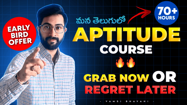 Complete Aptitude Course | Telugu + English