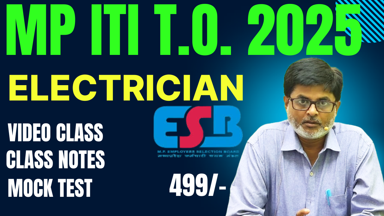 MP ITI T.O. ELECTRICIAN 2025