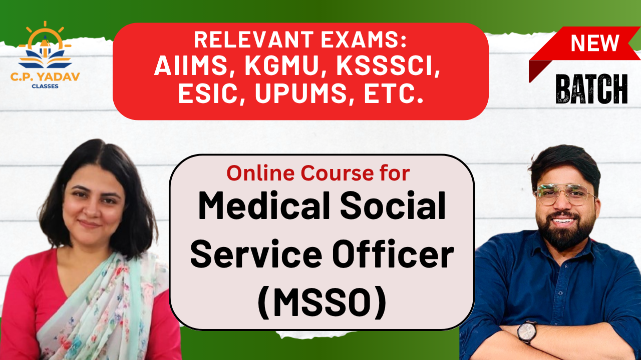 Medical Social Service Officer (MSSO)
