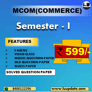 MCOM SEM I