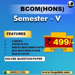 BCOM HONS SEM V