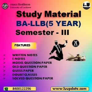 BA LLB SEM III