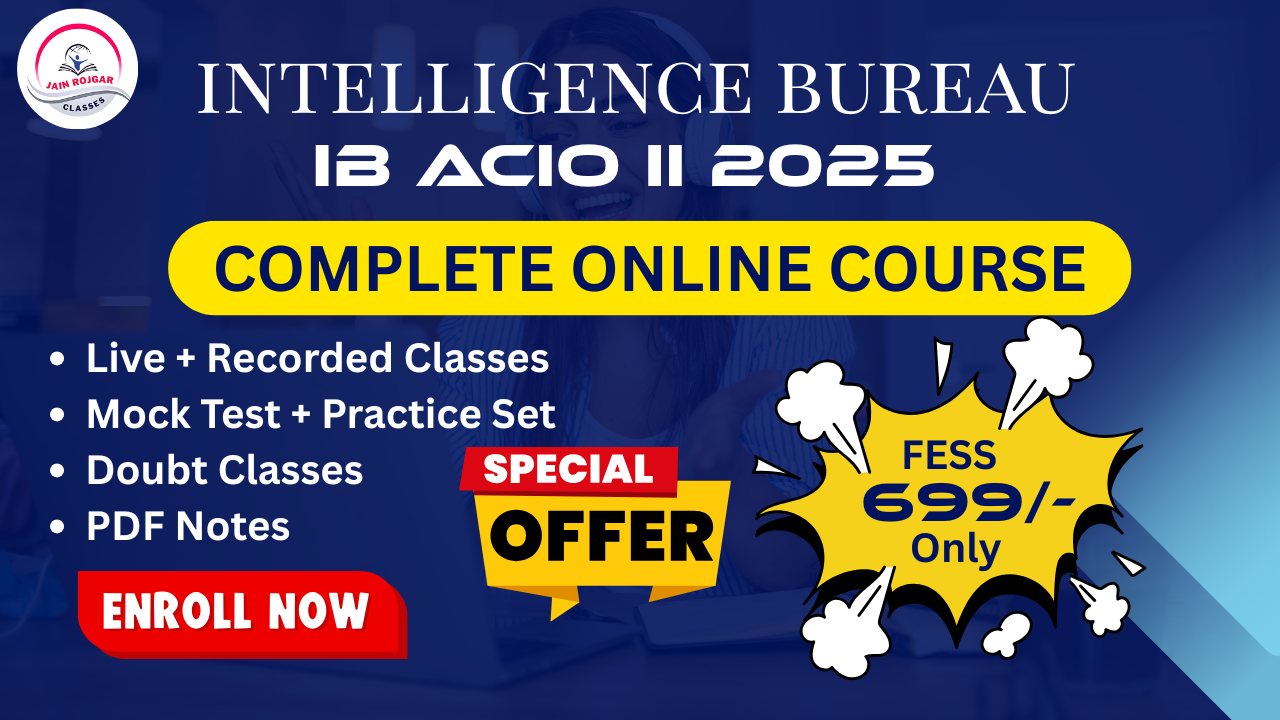 Intelligence Bureau (IB) 2025  Complete Online Course