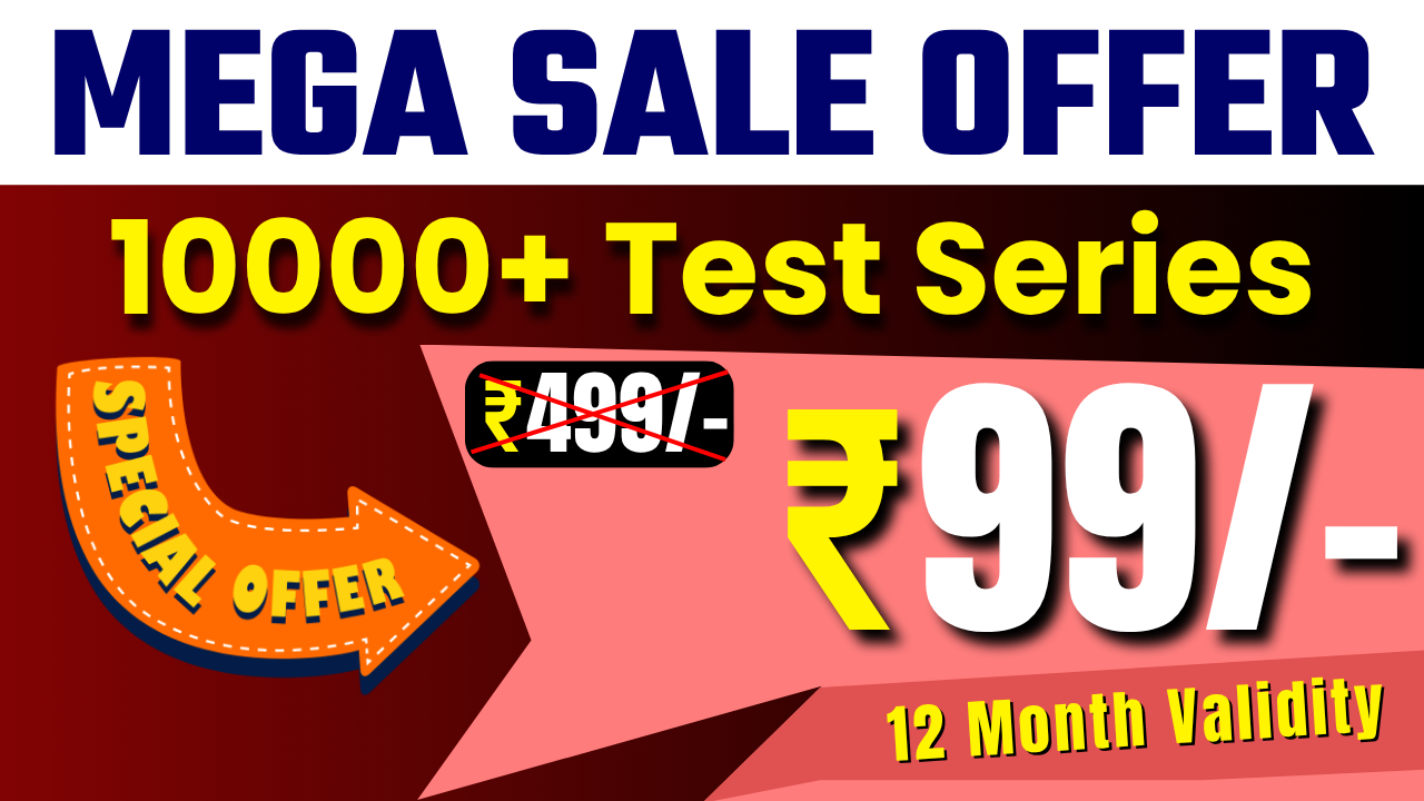 10000+ Test Series | Mega Sale Offer