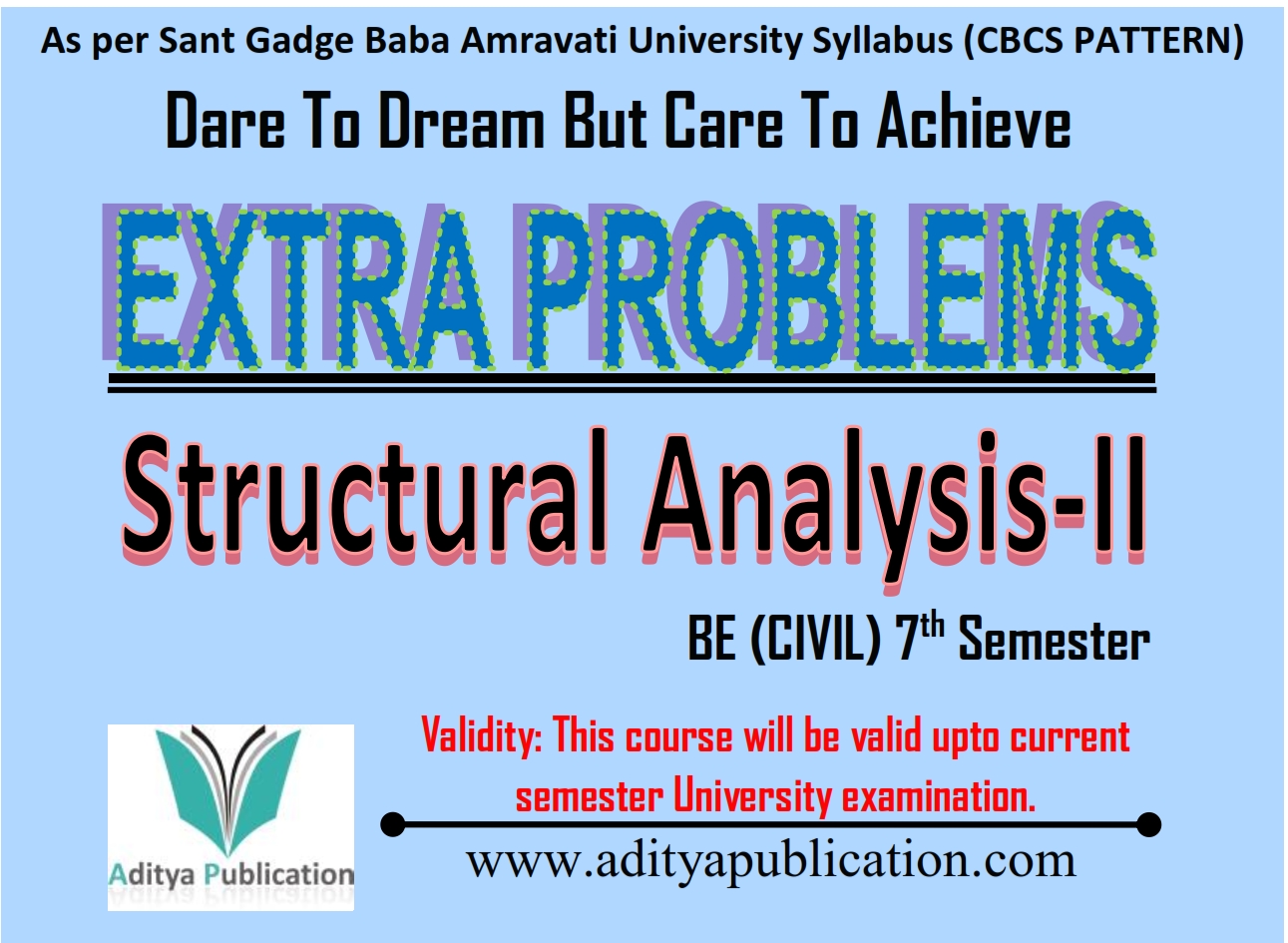 STRUCTURAL ANALYSIS-II SA-II BE CIVIL CBCS SEM 7  EXTRA PROBLEMS EP