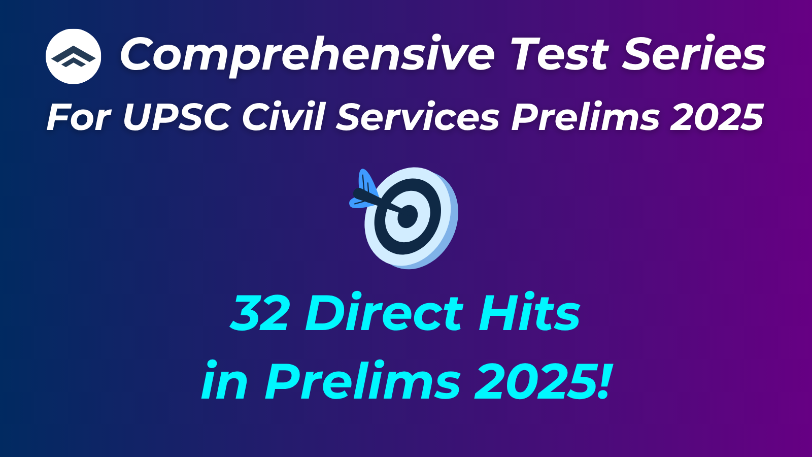 Comprehensive Test Series For UPSC Prelims 2025 (60 Tests: 54 GS + 6 CSAT)