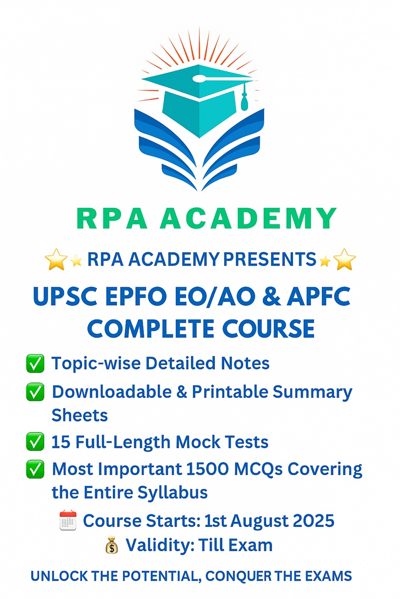 UPSC EPFO EO/AO and APFC COURSE