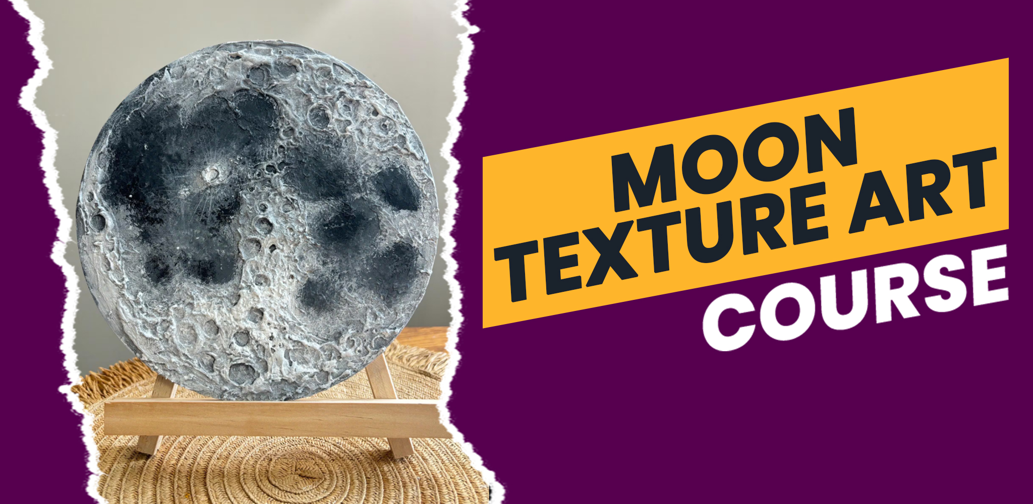 Moon Texture Art