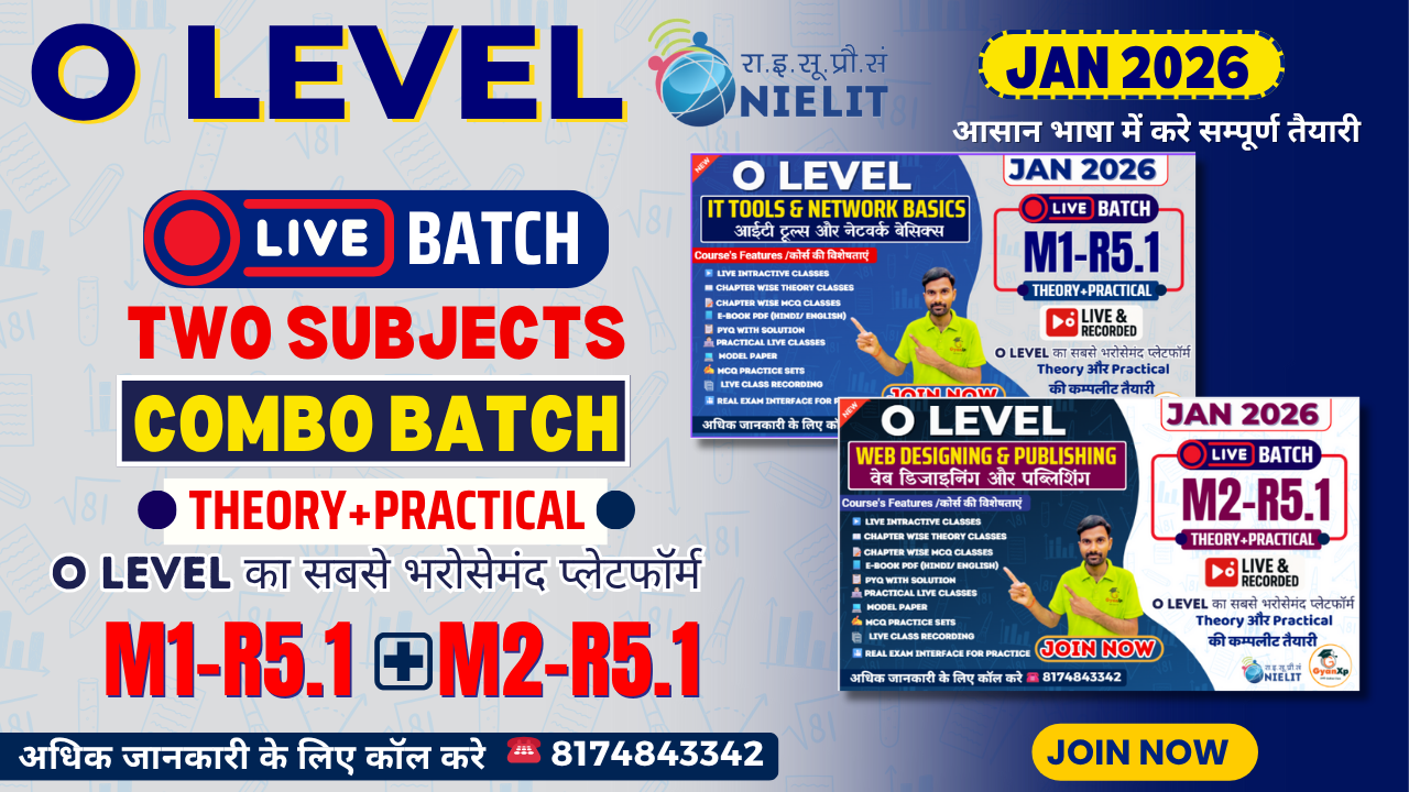 O Level LIVE Combo Pack (M1-R5.1 & M2-R5.1) JAN 2026