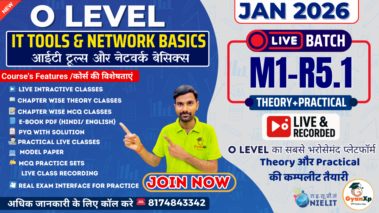 IT Tools & Network Basics (M1-R5.1) LIVE Batch JAN 2026