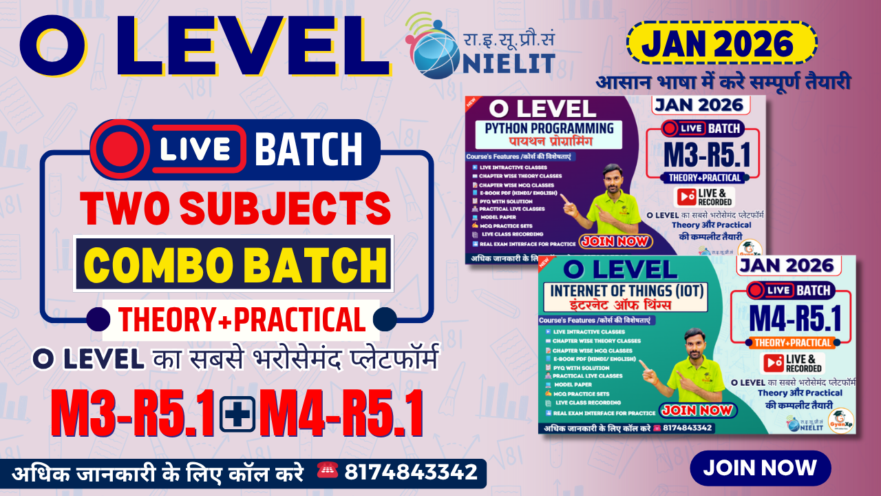 O Level LIVE Combo Pack (M3-R5.1 & M4-R5.1) JAN 2026
