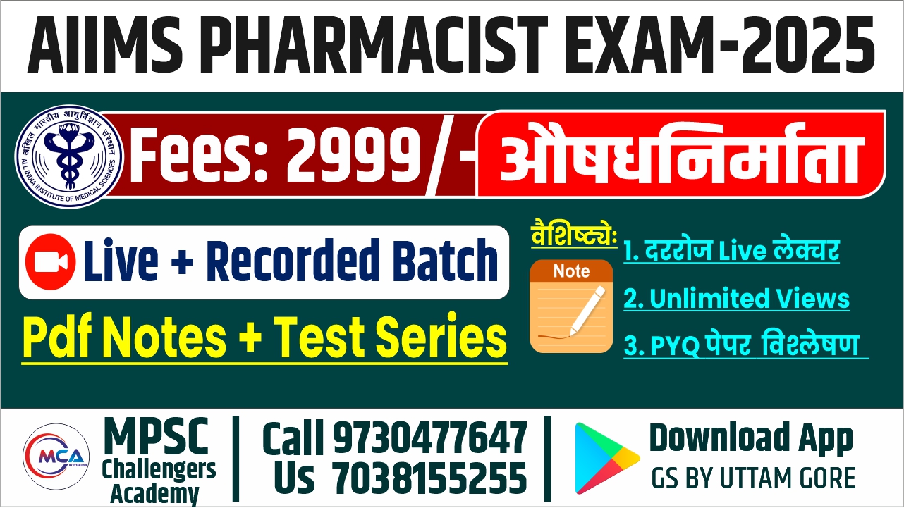 AIIMS PHARMACIST EXAM-2025