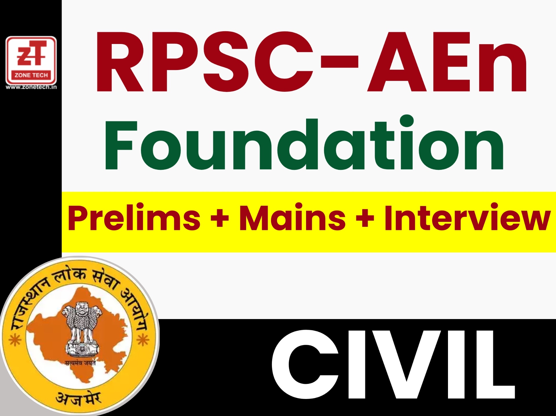 RPSC-AE (Foundation Batch) CIVIL Engineering