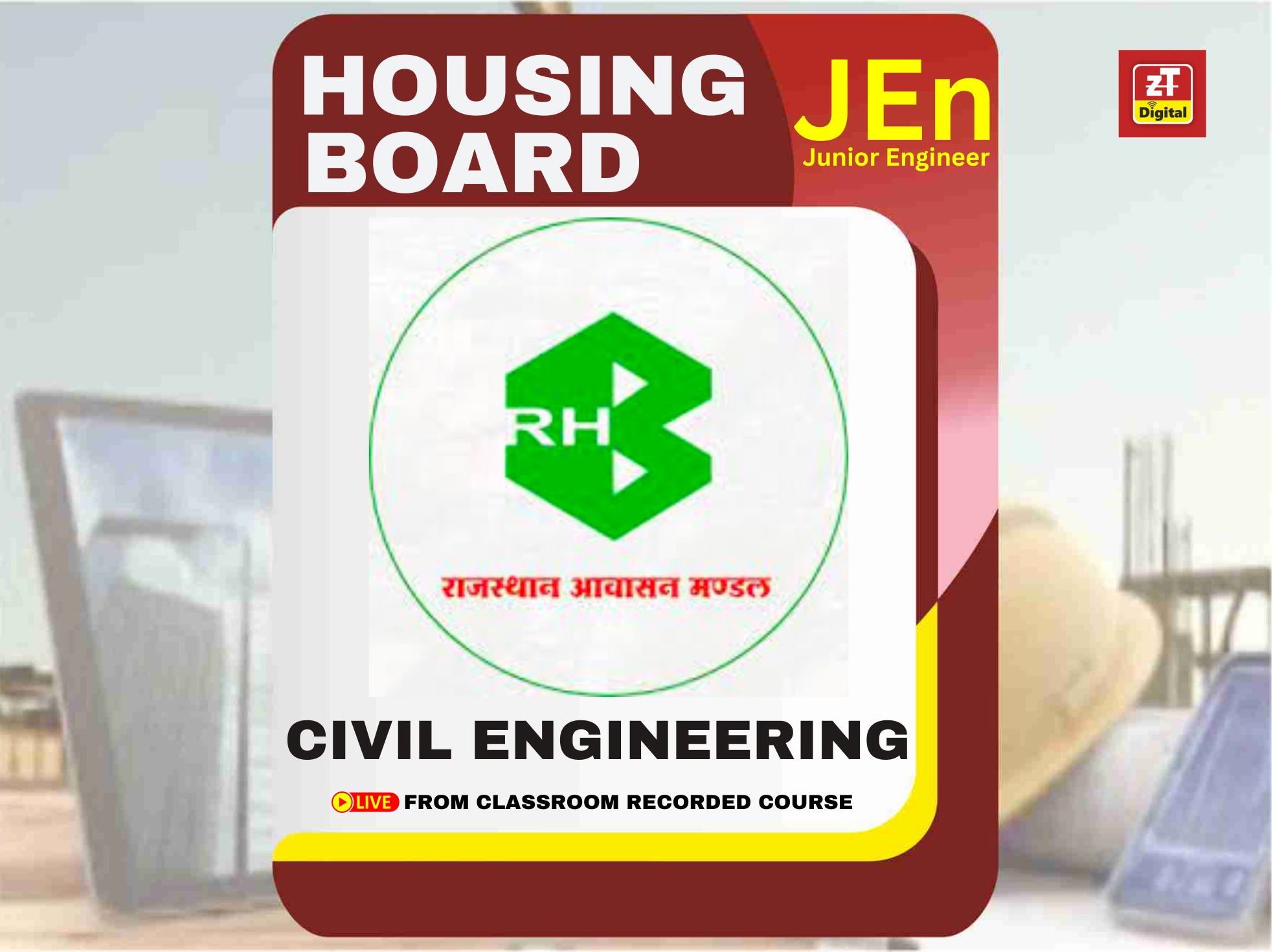 Housing Board JEn Civil (B.Tech) Online Classes