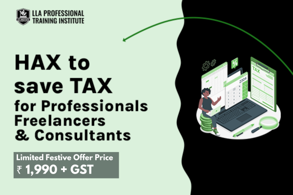 HAX TO SAVE TAX FOR PROFESSIONALS
