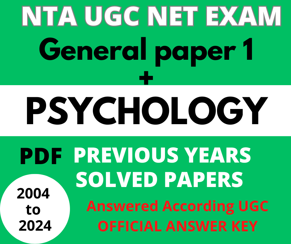 UGC NET PSYCHOLOGY Solved Papers
