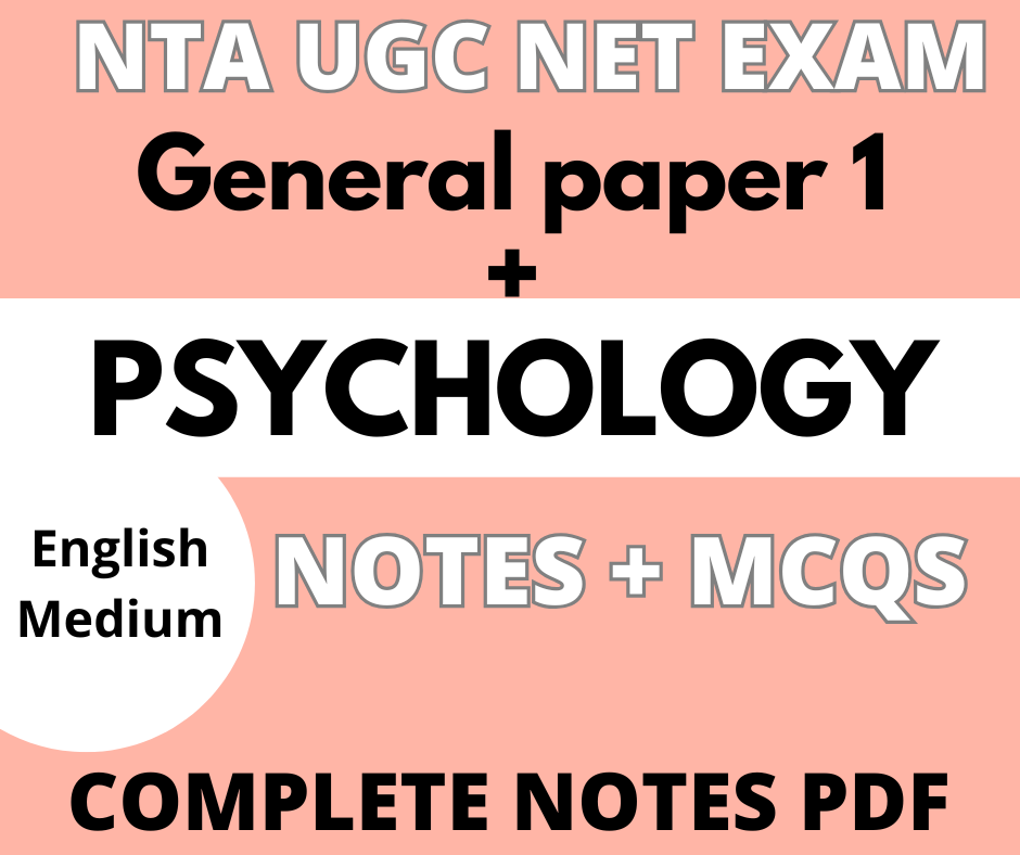 UGC NET PSYCHOLOGY NOTES