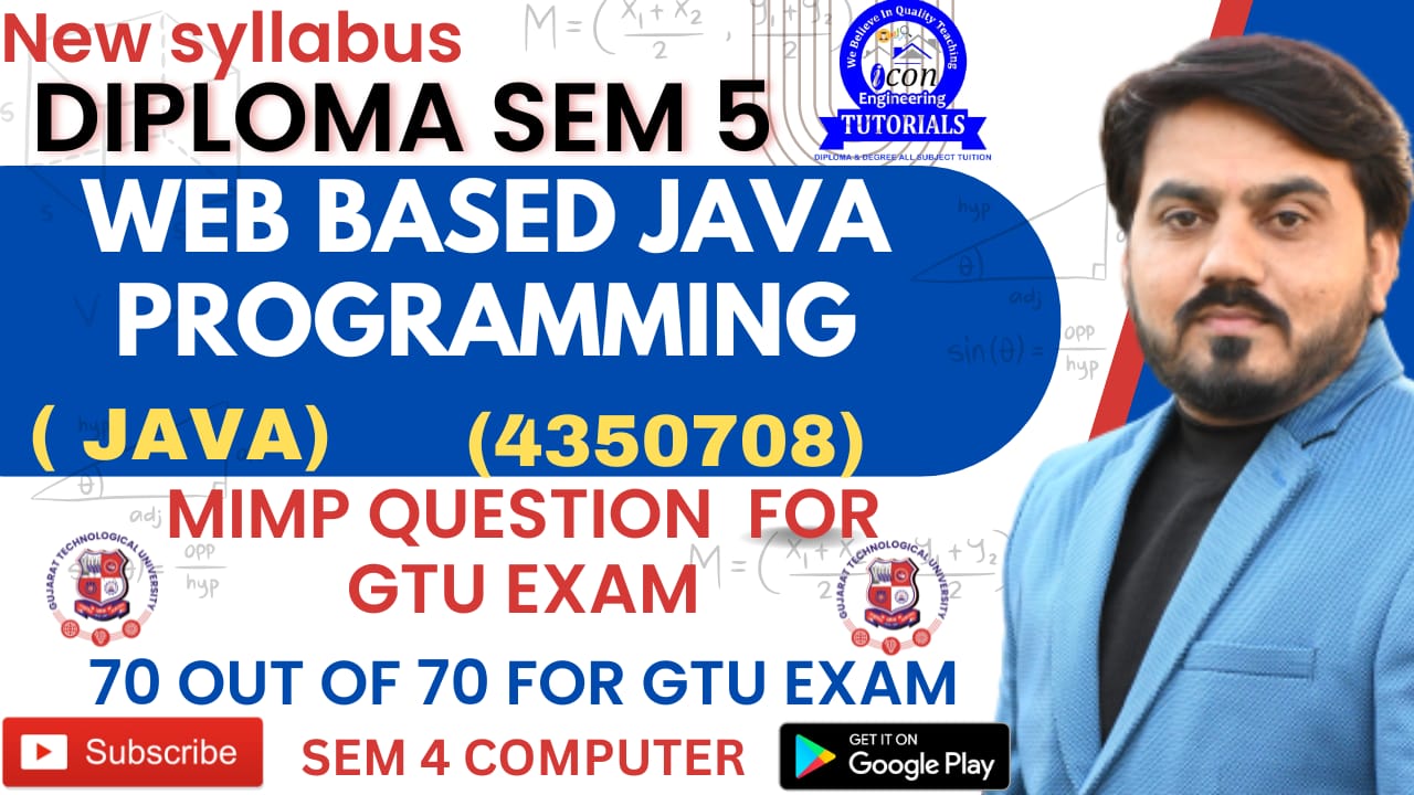 WEB BASED JAVA PROGRAMMING SEM 5 COMPUTER 