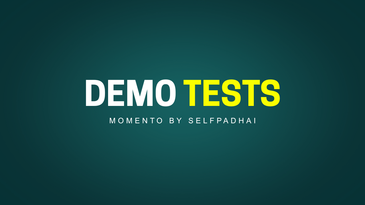 Demo Tests (FREE)