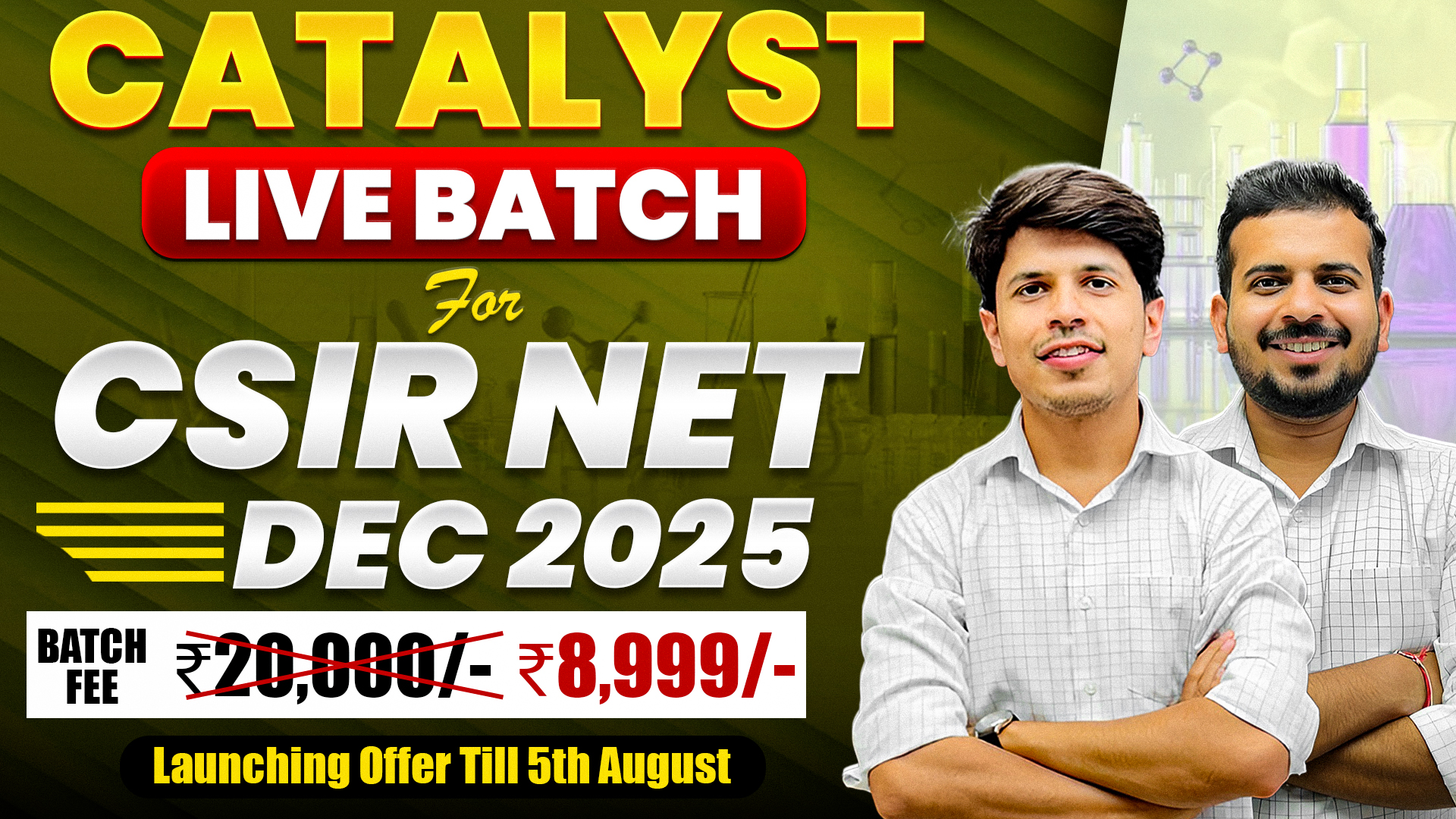 Catalyst Live Batch for  CSIR NET Dec 2025 