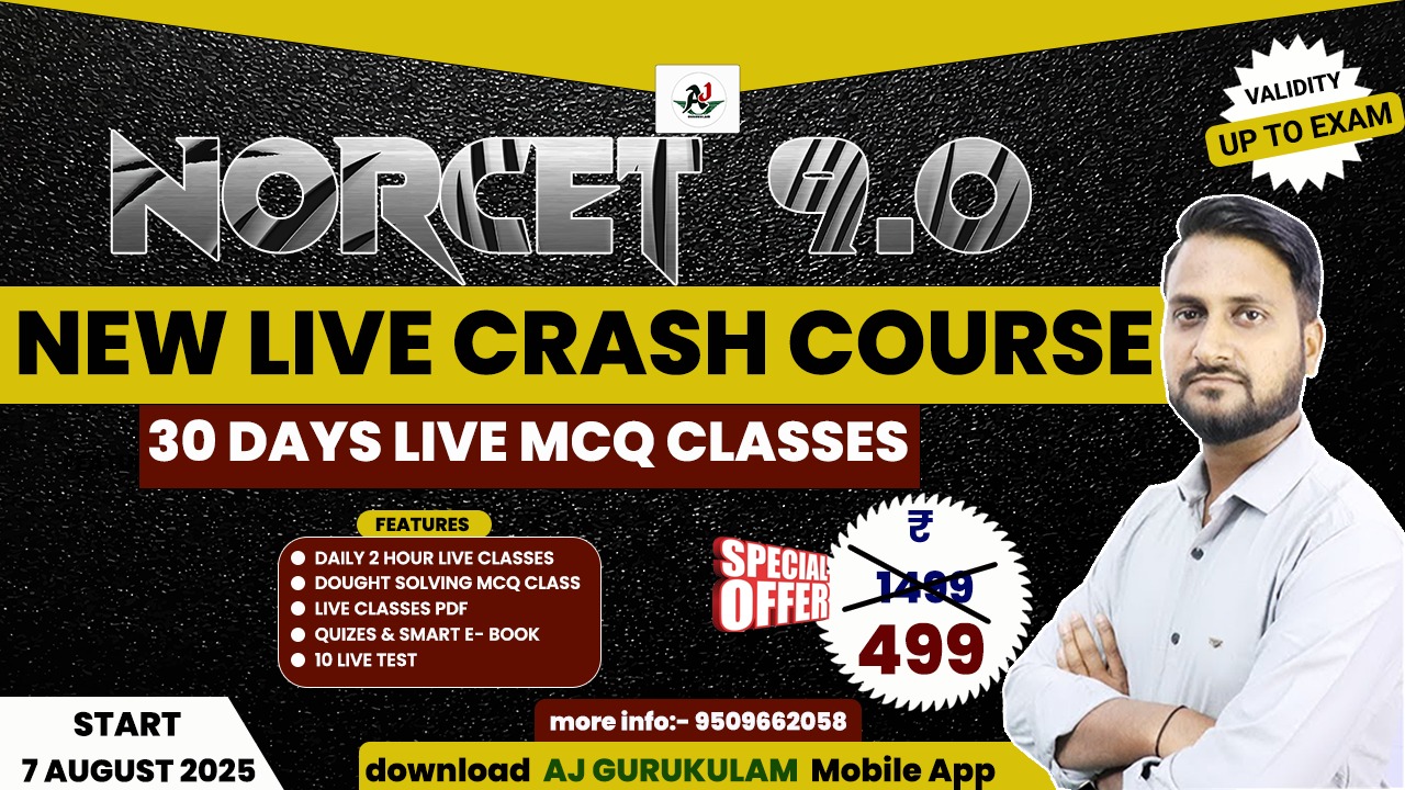 NORCET 9.0 - Crash Course (Non-Nursing)