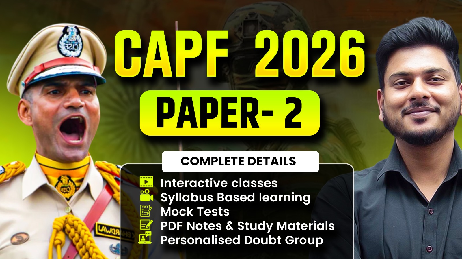 CAPF 2026 Batch (Paper- 2)