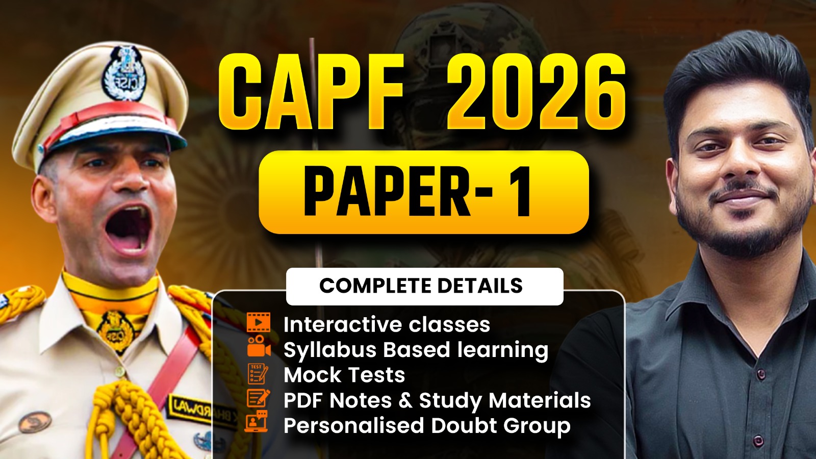CAPF 2026 Batch (Paper- 1)