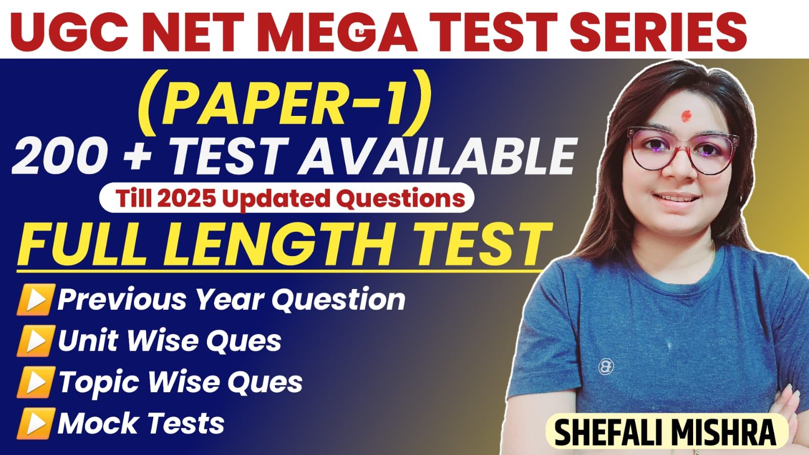 UGC NET Paper 1 Full Test Series 