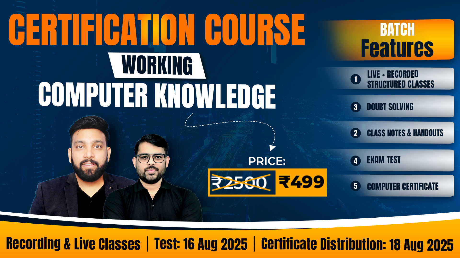 Certification Course Working Computer Knowledge for Bank Exam