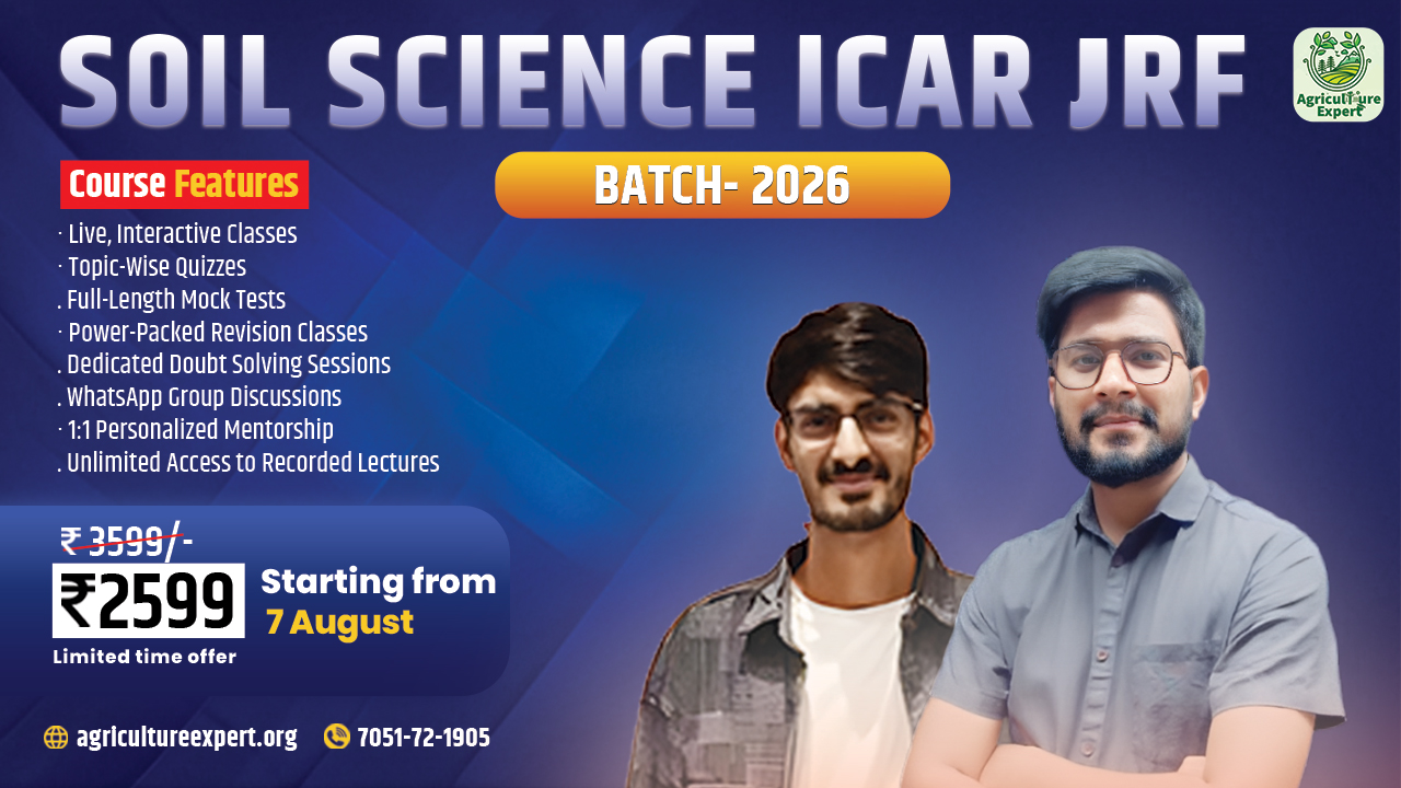 Soil Science JRF Batch 2026