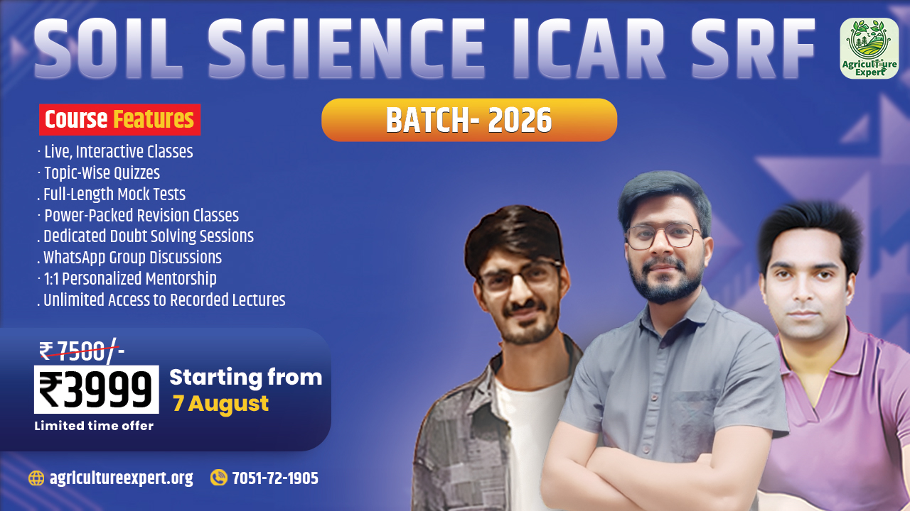 Soil Science ICAR SRF Batch 2026 (Soil+ Agro) )
