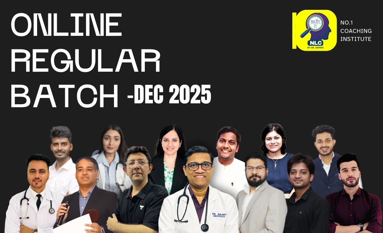 REGULAR ONLINE COURSE FMGE DEC.25