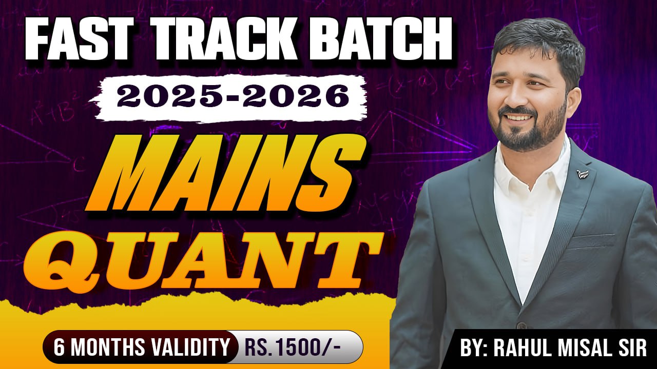 Fast-track Quant Mains Batch 2025