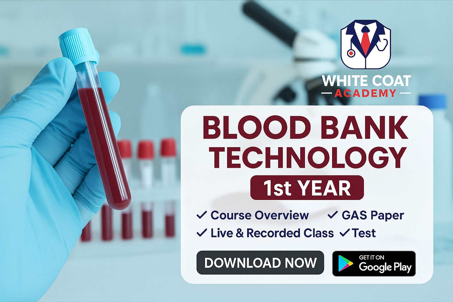 Diploma in blood bank 1 st year