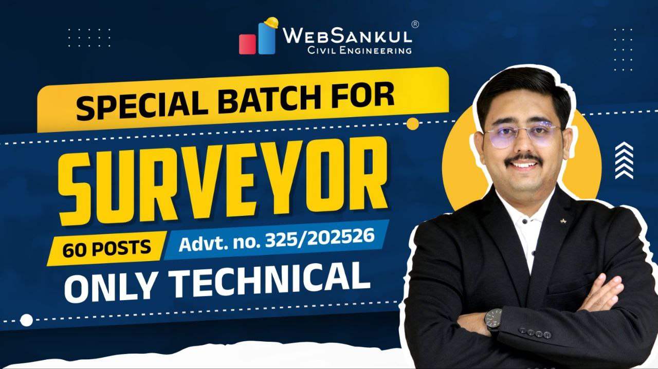 Special Batch for SURVEYOR - 60 posts - Only Tech.